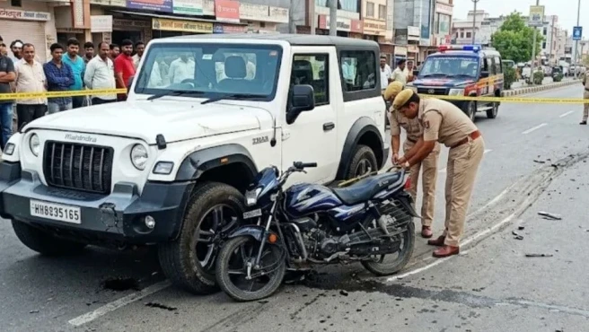जयपुर के जगतपुरा में रात का खौफनाक हादसा, थार ने बाइक सवार को 150 मीटर तक घसीटा, युवक की जान गई