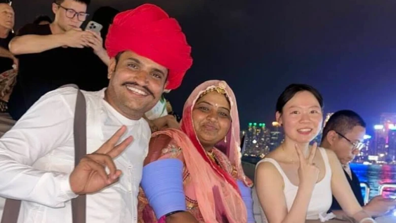 हांगकांग में बिखरा राजस्थान का रंग, साफा बांधे देवासी दंपति बने पर्यटकों के आकर्षण का केंद्र
