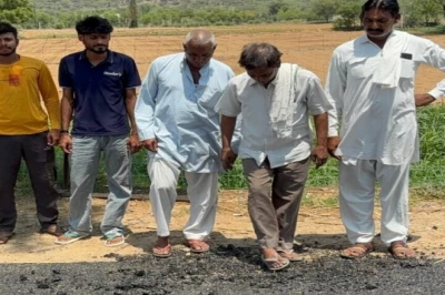 88 लाख की लागत से बनी सड़क सिर्फ तीन दिन में उखड़ी, ग्रामीणों ने गुणवत्ता पर उठाए सवाल