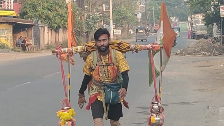 सनातन धर्म के लिए अनूठी पदयात्रा: तपती गर्मी में रोज 40 किलोमीटर चल रहे रोहित, अयोध्या-काशी के बाद अब देवघर की राह पर