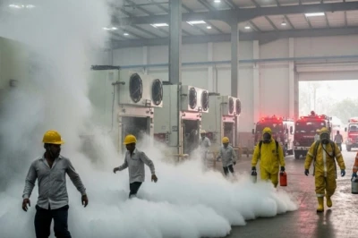 छपरा के रामा कोल्ड स्टोरेज में अमोनिया गैस रिसाव से हड़कंप, एक व्यक्ति अस्पताल में भर्ती