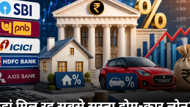 होम और कार लोन की नई ब्याज दरें: SBI, PNB, ICICI समेत बड़े बैंकों की पूरी लिस्ट यहां देखें