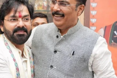 गले लगाया प्रदेश अध्यक्ष ने, गूंजे जोशीले नारे: भाजपा कार्यालय में दिखी पवन सिंह की धमक