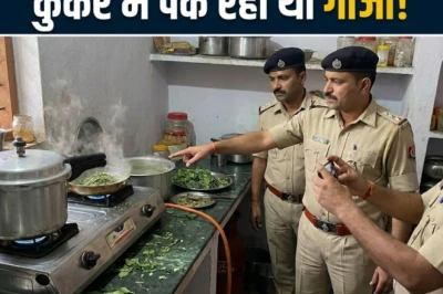 पुलिस से बचने के लिए चावल के कुकर में छिपाया गांजा, सीटी और गंध ने पकड़वा दिया आरोपी