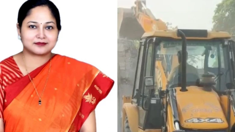 सीतामढ़ी में मंत्री श्वेता गुप्ता के आवास परिसर पर चली बुलडोजर कार्रवाई, हटाया गया अतिक्रमण