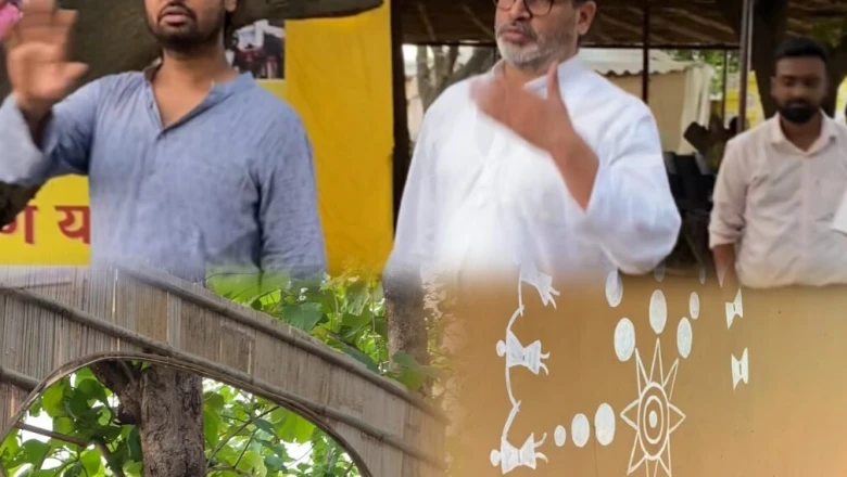 विदेश में काम कर चुके इंजीनियर प्रशांत, कबाड़ से रच रहे कला और बना रहे प्रशांत किशोर का आश्रम