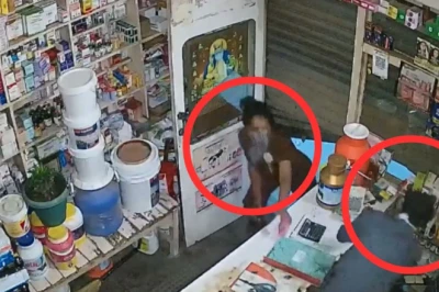 छोरियां भी पीछे नहीं! युवती ने रात के अंधेरे में दोस्त संग तोड़ा मेडिकल स्टोर का शटर, चोरी कर हुए फरार; पूरी वारदात CCTV में कैद