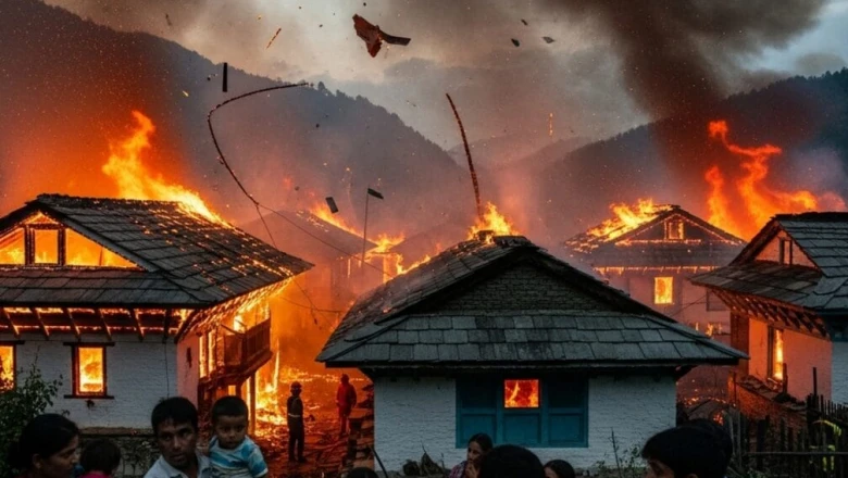 नगरोटा में भीषण आग की चपेट में आए कई लोग, राहत दल का बचाव अभियान जारी