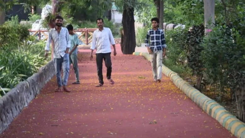 भीलवाड़ा के शिवाजी गार्डन में बना अत्याधुनिक सिंथेटिक जॉगिंग ट्रैक, घुटनों और जोड़ों पर नहीं पड़ेगा जोर