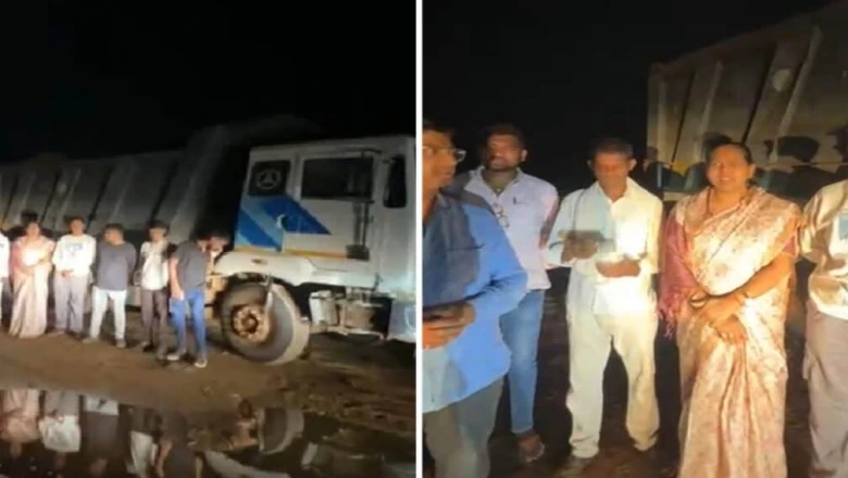 रेत के अवैध खनन पर महिला विधायक का रात में छापा, फोन नहीं उठा तो दो बजे तक दिया धरना