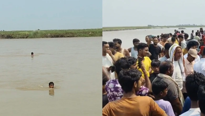 कोशी नदी में पलटी क्षमता से अधिक भरी नाव, 20 से 25 सवारों में से 3 बच्चे अस्पताल में भर्ती