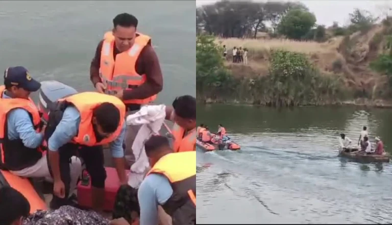 बीड में पुरुषोत्तमपुरी के पास श्रद्धालुओं से भरी नाव नदी में पलटी, एक महिला की डूबने से मौत