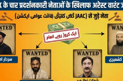 PoK: 'जॉइंट अवामी एक्शन कमेटी' के चार नेताओं पर गिरफ़्तारी वारंट, सिर पर एक करोड़ का इनाम घोषित