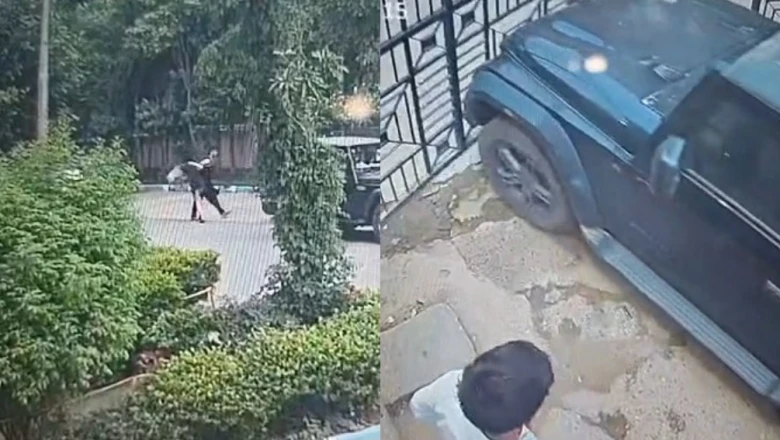 दिल्ली पुलिस के सिपाही ने एक्स-गर्लफ्रेंड को सड़क पर बाल पकड़कर घसीटा, थार से सोसाइटी के गेट पर मारी टक्कर; CCTV में कैद हुई करतूत