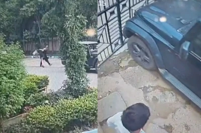 दिल्ली पुलिस के सिपाही ने एक्स-गर्लफ्रेंड को सड़क पर बाल पकड़कर घसीटा, थार से सोसाइटी के गेट पर मारी टक्कर; CCTV में कैद हुई करतूत