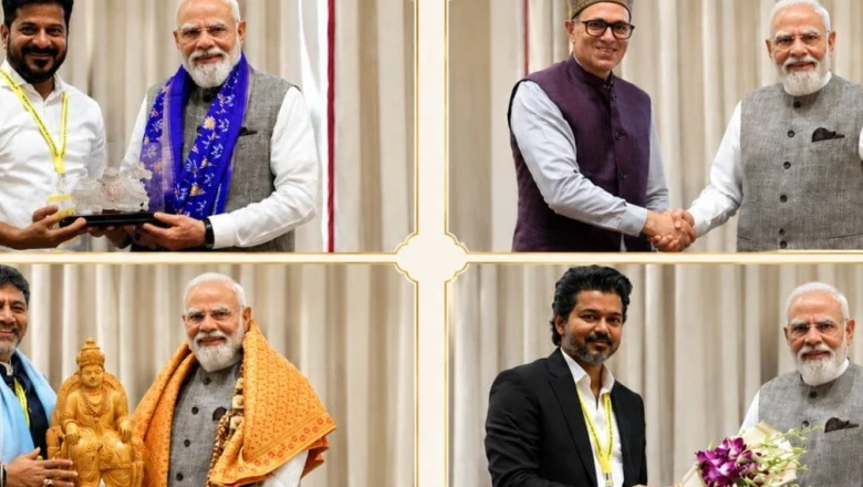 नीति आयोग बैठक: किसी ने भेंट किया गुलदस्ता तो कोई लाया खास मूर्ति, पर खाली हाथ पहुंचे उमर अब्दुल्ला