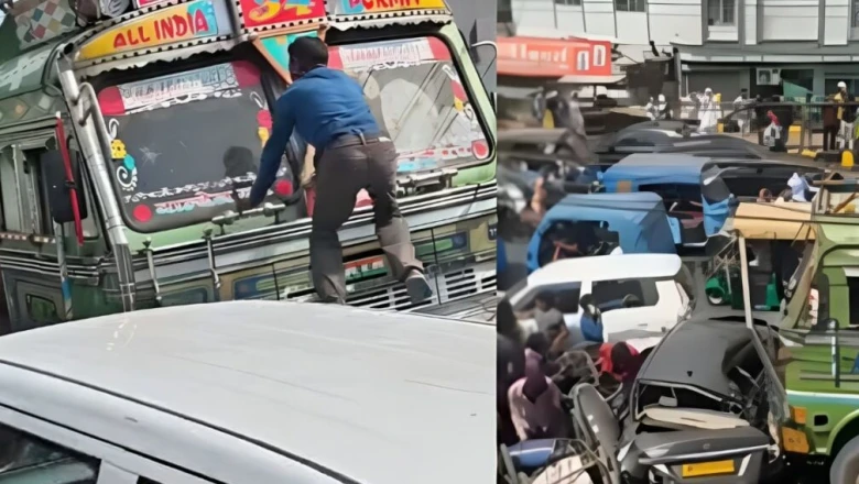 इंदौर में बेकाबू पानी के टैंकर से मचा हड़कंप, कई गाड़ियां चपेट में; आक्रोशित लोगों ने की तोड़फोड़