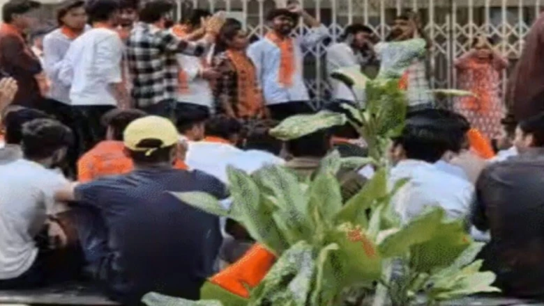 बरकतुल्लाह विश्वविद्यालय में हंगामा, धारा 52 लागू करने और कुलगुरु के इस्तीफे की मांग पर छात्रों-कर्मचारियों का धरना