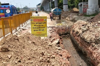 गुडईयर मोड़ पर बारिश का पानी अब सीधे नहर में, फरीदाबाद को जलभराव से मिलेगी राहत