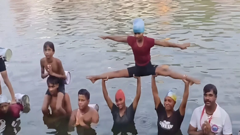 International Yoga Day 2026: शिप्रा नदी की लहरों पर योग करते बच्चे-युवा, मनमोहक नजारा खींच रहा पर्यटकों का ध्यान