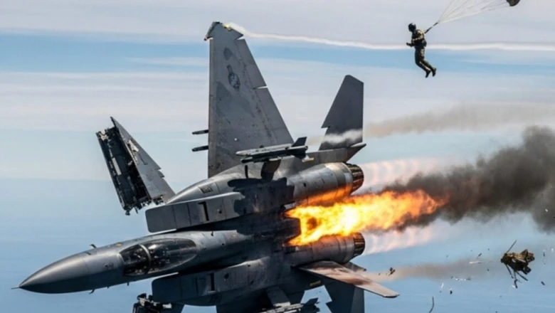 अमेरिका के वॉशिंगटन में F/A-18 हॉर्नेट लड़ाकू विमान क्रैश, जंगल में भड़की आग, पायलट ने इजेक्ट कर बचाई जान