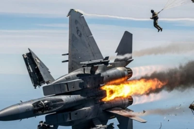 अमेरिका के वॉशिंगटन में F/A-18 हॉर्नेट लड़ाकू विमान क्रैश, जंगल में भड़की आग, पायलट ने इजेक्ट कर बचाई जान