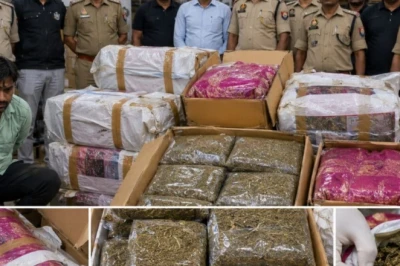 वाराणसी में 'सिल्क साड़ी' के डिब्बों में छिपा 123 किलो गांजा बरामद, फर्जी रसीदों से चल रहा था तस्करी का खेल
