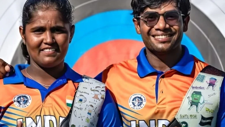 धीरज और कुमकुम की जोड़ी ने आर्चरी विश्व कप में रचा कीर्तिमान, ओलंपिक चैंपियन को मात देकर जीता स्वर्ण