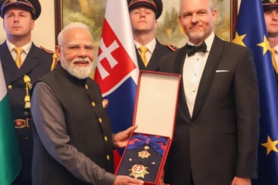 स्लोवाकिया ने पीएम मोदी को दिया अपना सबसे बड़ा सम्मान, 'ऑर्डर ऑफ द व्हाइट डबल क्रॉस' से नवाजा