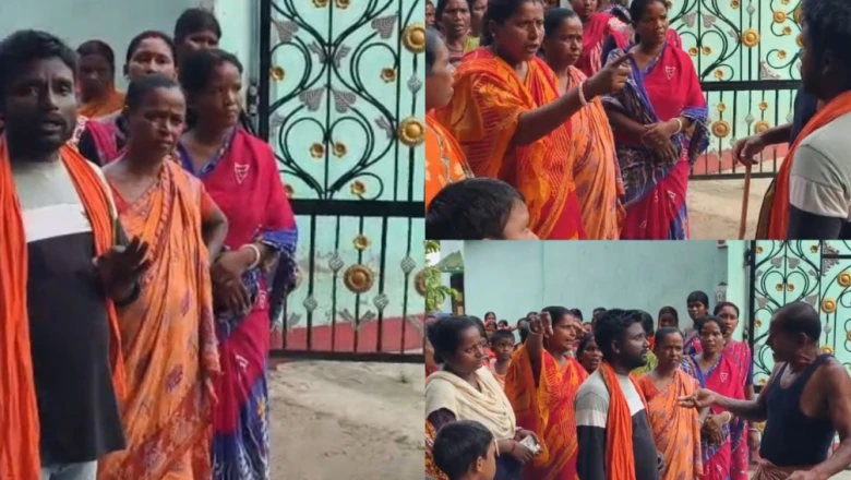 दुर्गापुर में भाजपा कार्यकर्ताओं का हंगामा, टीएमसी नेता के घर के बाहर किया विरोध प्रदर्शन