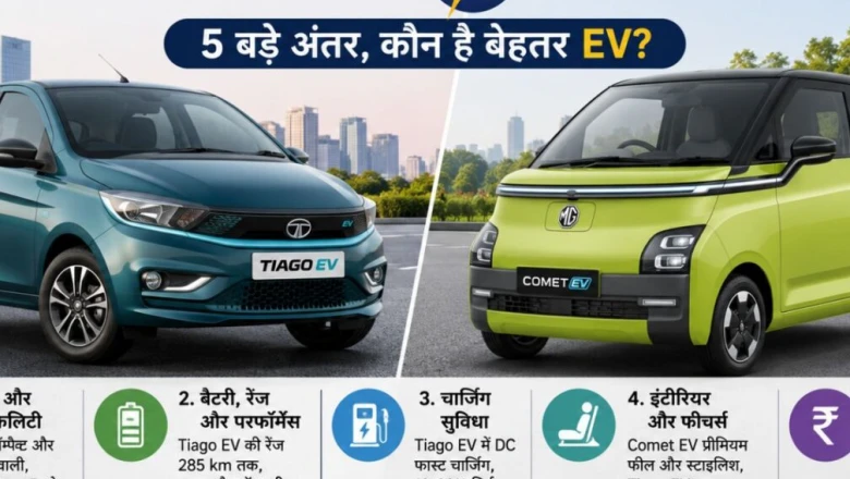 Tata Tiago EV बनाम MG Comet EV: खरीदने से पहले जान लें ये 5 बड़े फर्क