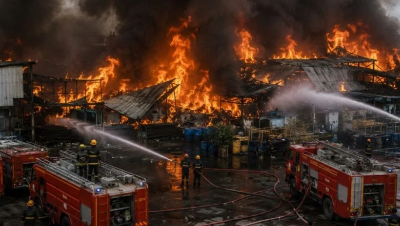 Ajmer Fire News: माखुपुरा रीको क्षेत्र में तीन फैक्ट्रियां जलकर राख, 12 दमकलों की मशक्कत से 6 घंटे बाद बुझी आग
