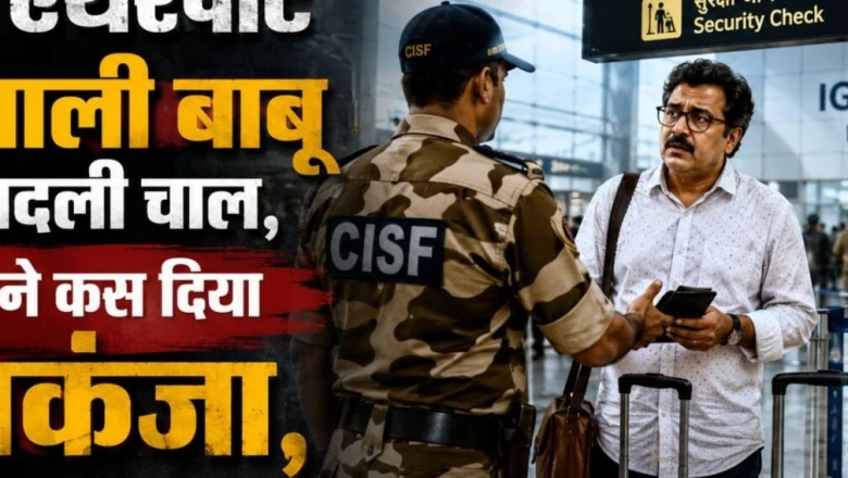 IGI एयरपोर्ट पर बदली चाल बनी मुसीबत, CISF-SI की पैनी नजर में फंसा पत्‍नी संग आया यात्री, मोजे उतरते ही खुला राज