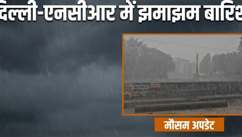 दिल्ली-NCR में अचानक पलटा मौसम, तेज आंधी और झमाझम बारिश से कई जगह उखड़े पेड़
