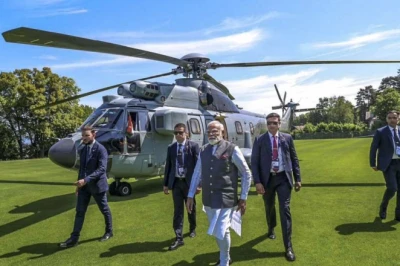 G7 शिखर सम्मेलन: फ्रांस के एवियन पहुंचे पीएम मोदी, कई वैश्विक नेताओं से होगी मुलाकात