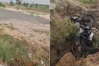 ग्रेटर नोएडा: अधूरी सड़क बनी काल, गड्ढे में जा गिरी बाइक, हेलमेट का शीशा नाक में घुसने से मैनेजर की मौत