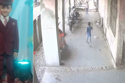 भिवंडी में खेलते-खेलते सेप्टिक टैंक में गिरा 5 साल का बच्चा, मौत; हादसे का CCTV सामने आया