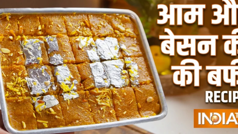 आम और बेसन की लाजवाब बर्फी, बिना मावा के घर पर बनाएं ये खास मिठाई, नोट करें आसान रेसिपी