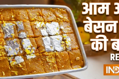 आम और बेसन की लाजवाब बर्फी, बिना मावा के घर पर बनाएं ये खास मिठाई, नोट करें आसान रेसिपी