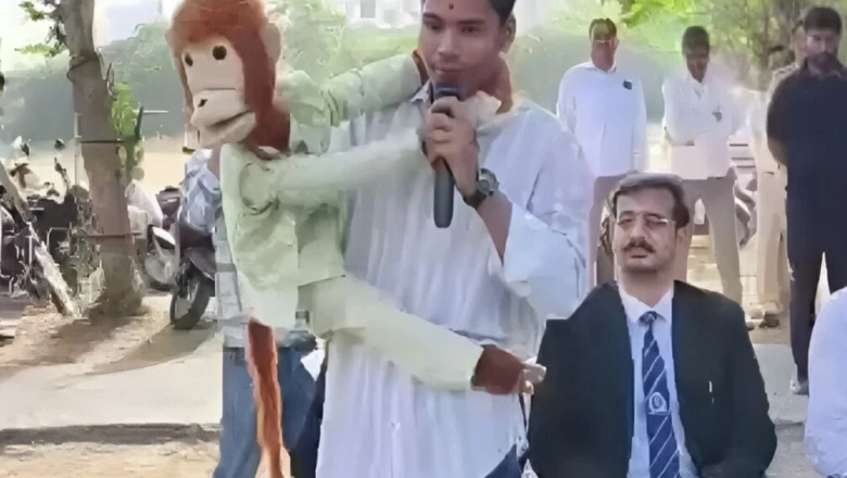 हंसी-हंसी में नशे से दूरी का संदेश, सिरोही के आशीष माली का 'चिंटू बंदर' बना युवाओं की प्रेरणा