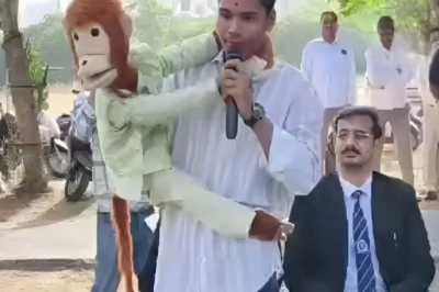 हंसी-हंसी में नशे से दूरी का संदेश, सिरोही के आशीष माली का 'चिंटू बंदर' बना युवाओं की प्रेरणा