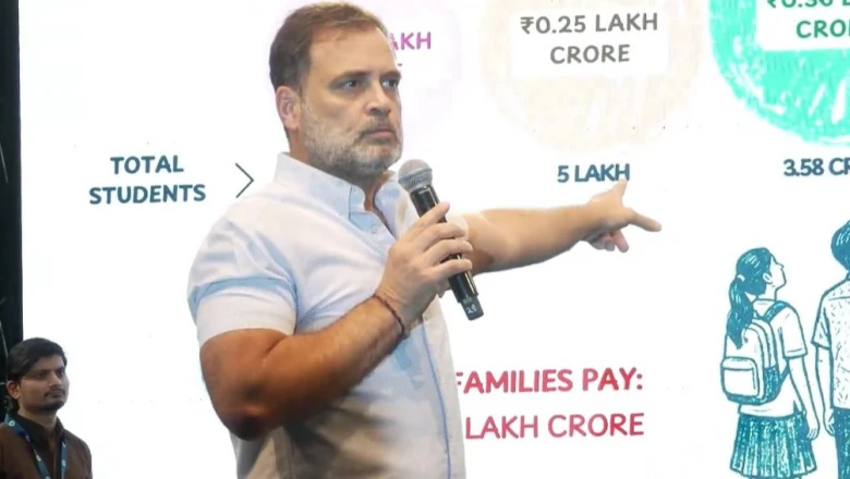 कोटा में राहुल गांधी ने छात्रों से किया संवाद, बोले- शिक्षा व्यवस्था हमारे युवाओं को सिर्फ 5 ही रास्ते क्यों दिखाती है?