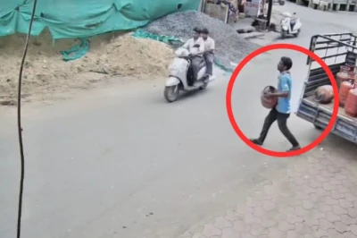 Dewas में लोडिंग गाड़ी से गैस सिलेंडर चोरी, CCTV फुटेज ने खोला राज
