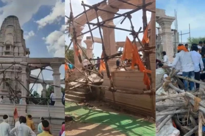 Parbhani: मंदिर का पिलर गिरने से 2 की मौत, मलबे में कई श्रद्धालु दबे