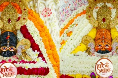 KhatuShyam Ji: खाटूश्यामजी में बदला बाबा श्याम का स्वरूप, तिलक श्रृंगार के बाद श्याम वर्ण में दर्शन