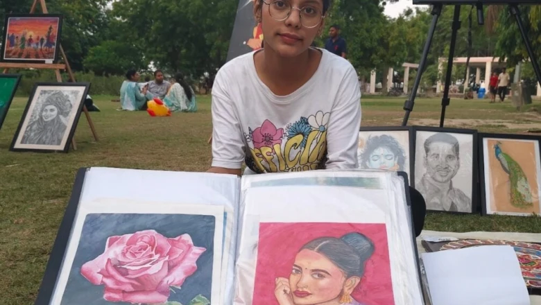 सुल्तानपुर की बेटी आर्या कसौधन का कमाल, पेंटिंग की कला से कमा रही हैं नाम और दाम