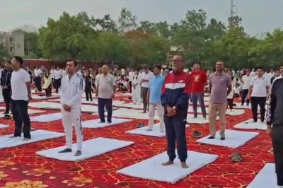 विदिशा में 12वां अंतरराष्ट्रीय योग दिवस पर दिखा उत्साह, हजारों लोगों ने किया योगाभ्यास