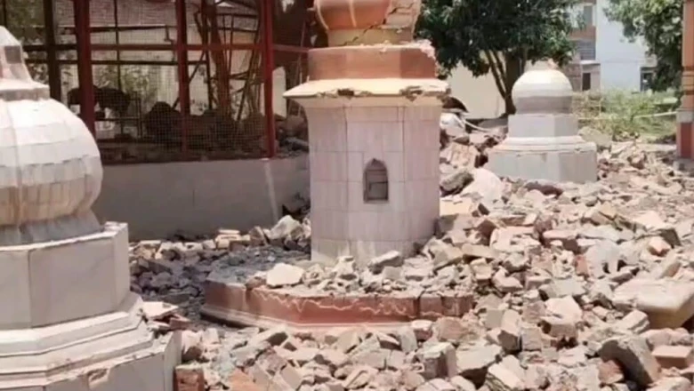 कुरुक्षेत्र में बड़ा हादसा: 200 साल पुराने नागेश्वर महादेव मंदिर का गुंबद गिरा, पुजारी की मौत