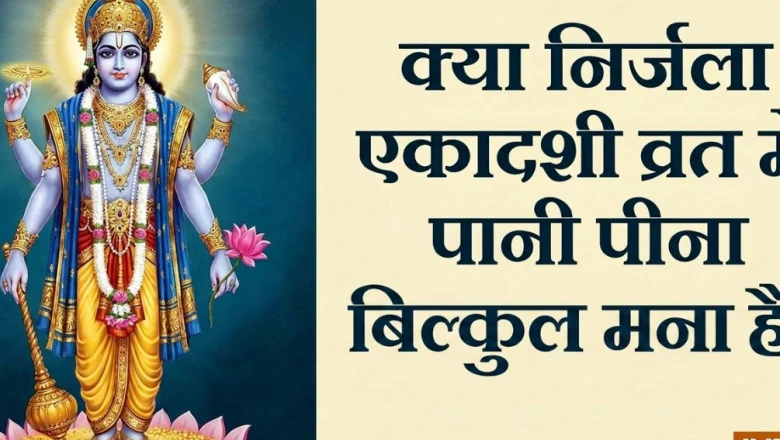 निर्जला एकादशी व्रत: क्या जल पीना वर्जित है? जानिए किन हालात में मिल सकती है छूट