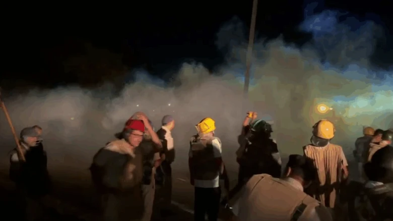 हरियाणा के चानौत गांव में बवाल, पुलिस और ग्रामीणों में भिड़ंत, जमकर चले आंसू गैस के गोले
